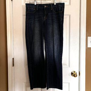 Lucky Brand Sweet Straight Jeans Sz 12/31 Dark Wash Denim